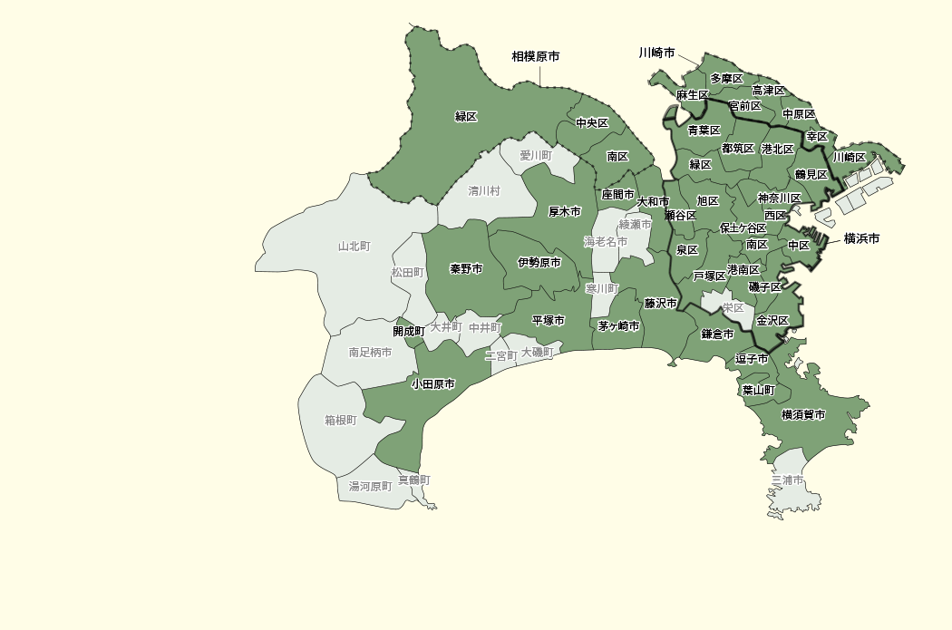 神奈川県MAP