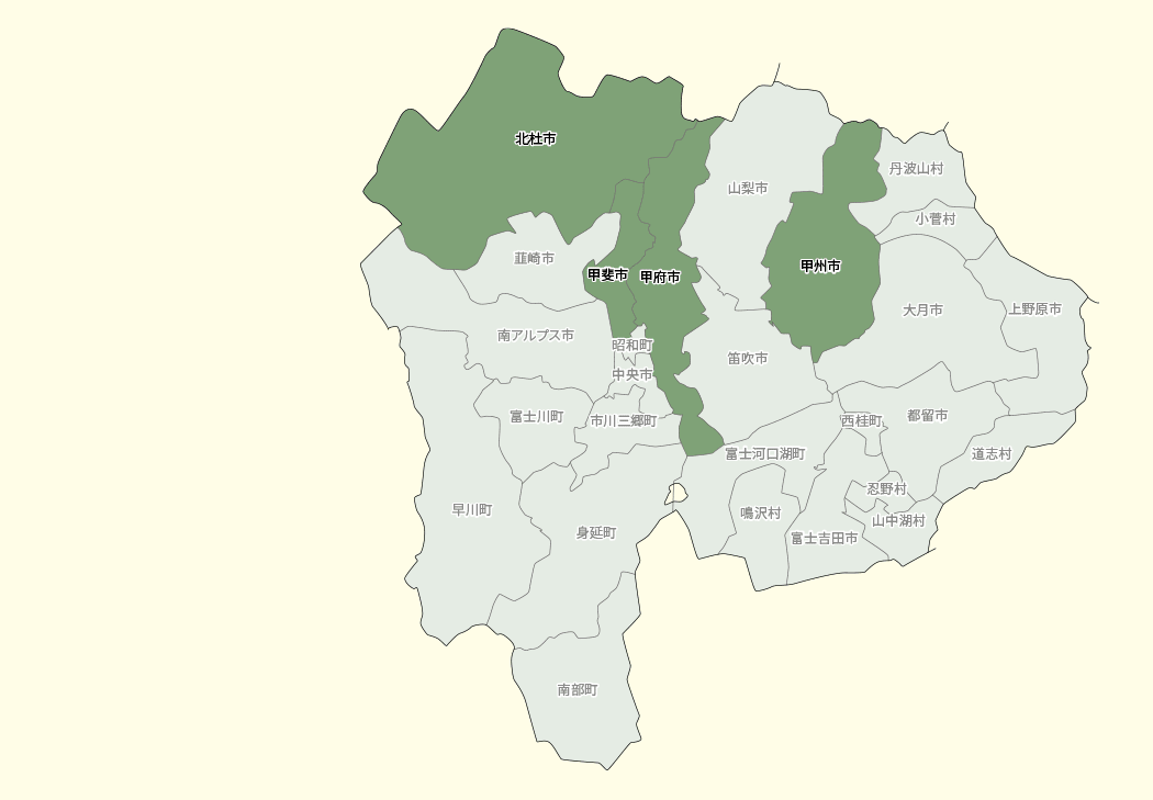 山梨県MAP