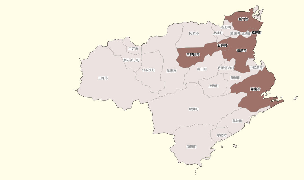 徳島県MAP