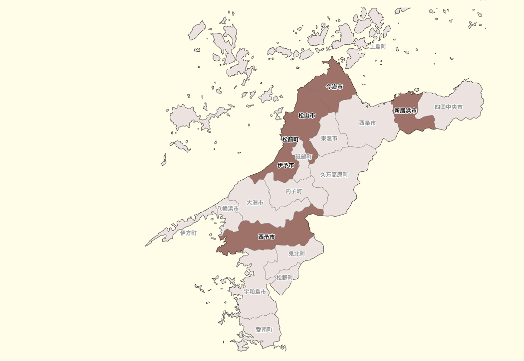 愛媛県MAP