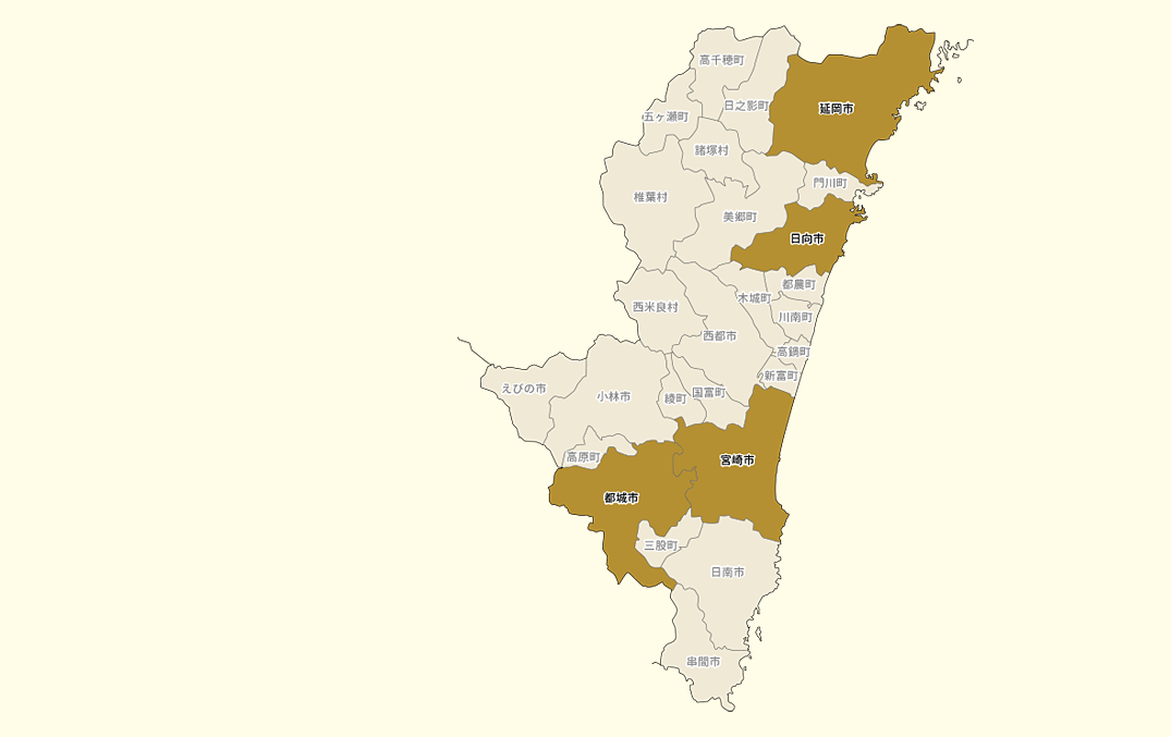 宮崎県MAP