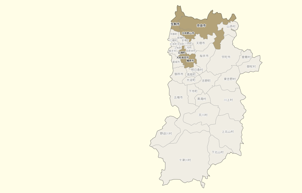 奈良県MAP